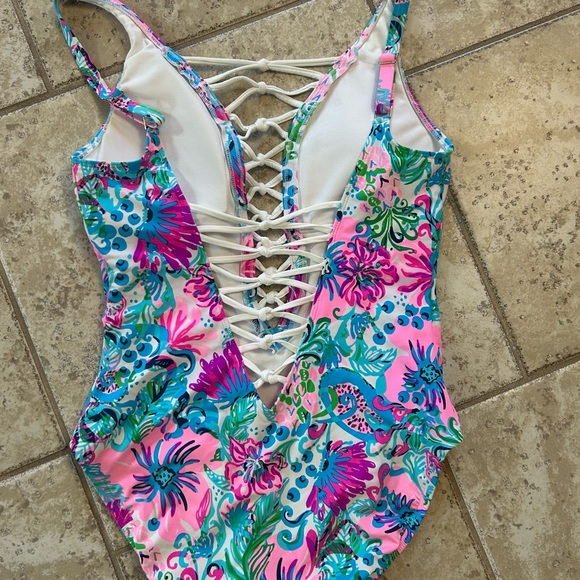 Lilly Pulitzer Floral One Piece Swimsuit - Picture 3 of 3